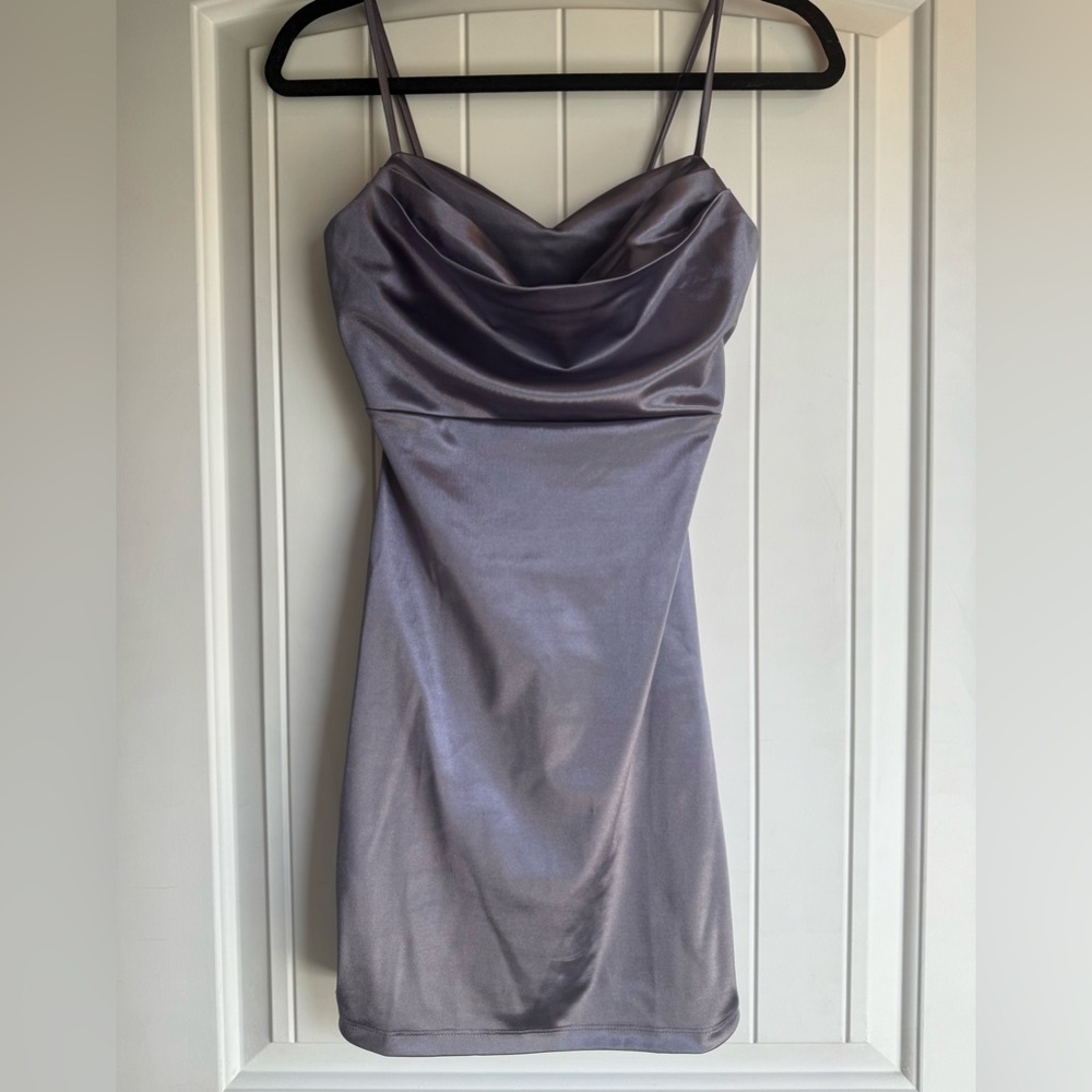 Windsor Dark Purple Satin Dress